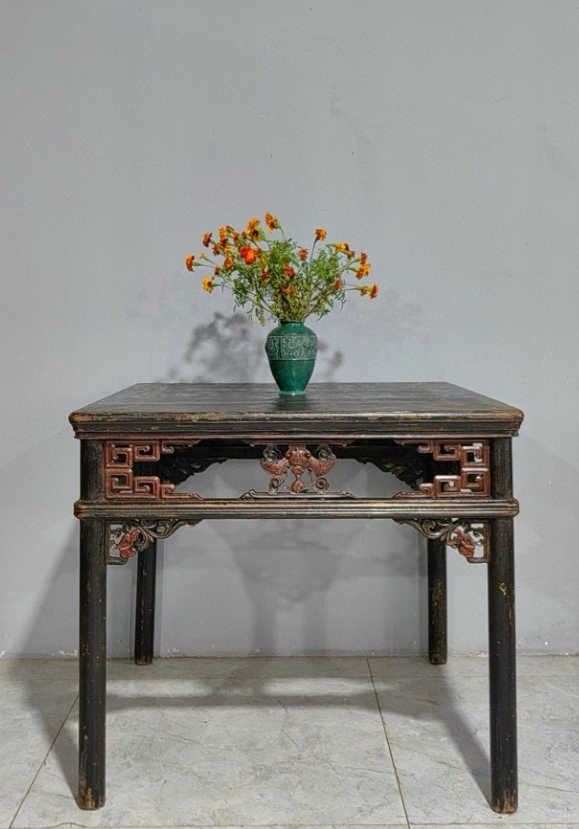 清代老榆木方桌，造型漂亮工艺精美